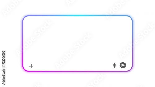 Looping Gradient Frame AI Chat Box Animation Large Size