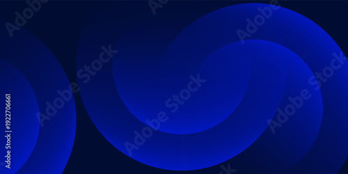 Dark Blue Abstract Background with Circles and Halftone Gradient Design. suit for bussines, banners