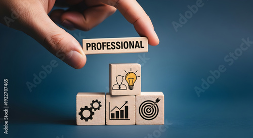 professional business strategy and development with innovative ideas for goal achievement and success