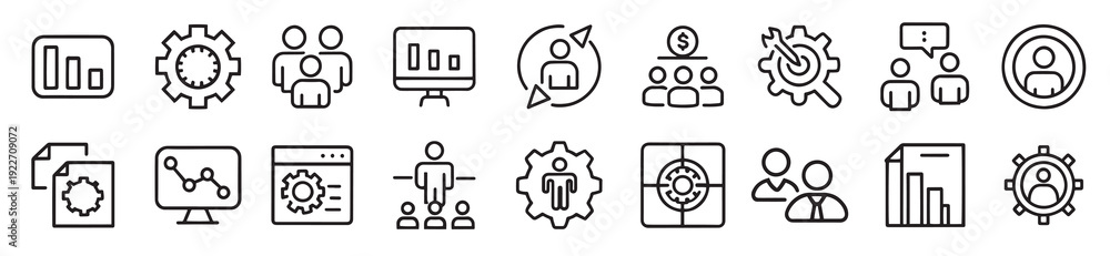 Fototapeta premium operation management and business administration related