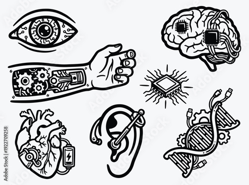 Human-Machine Integration AI and Robotics in Biology