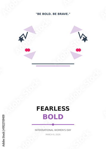 Fearless and Powerful Quote Badge