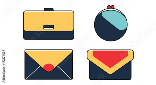 Clutch Line art soft tone vector design