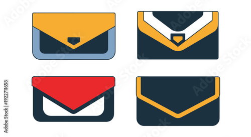 Clutch Line art colorful digital color vector