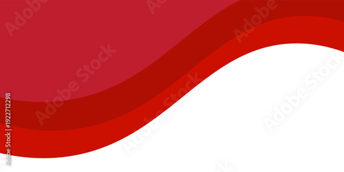 Vector red line background curve element with white space for text and message design, overlapping layers. illustration