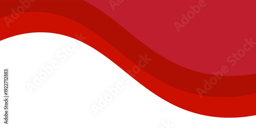 Vector red line background curve element with white space for text and message design, overlapping layers. eps10