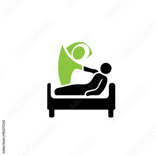 Pandemic Virus Patient Care and Protection Vector Icon