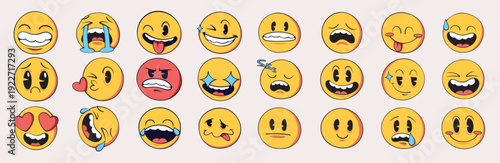  emoticon asset design vector art