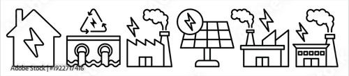 electricity factory icon