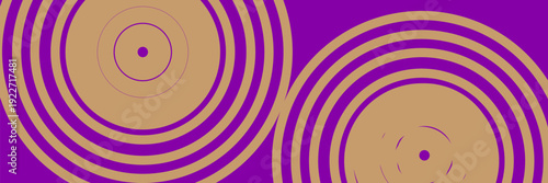 MobileIllustration of purple and vanilla colored concentric circles