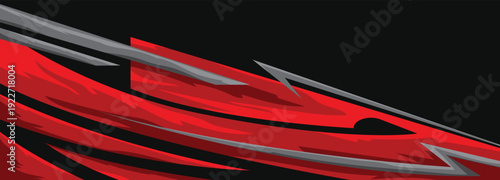 racing geometric abstract stripes car wrap sticker template