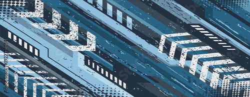 racing geometric abstract grunge brush strokes for jersey