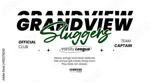 Urban Minimalist Fashion Typography. Slogan typography for casual, retro club, and streetwear styles. For screen printing on oversized t-shirts and jackets.