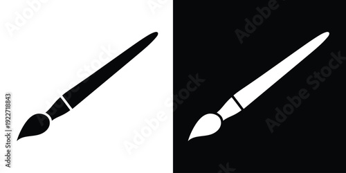 Paint brush vector icon