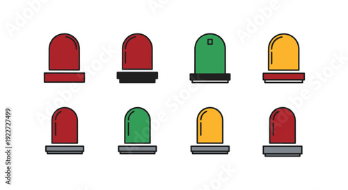 Indicator Light clean dynamic style vector