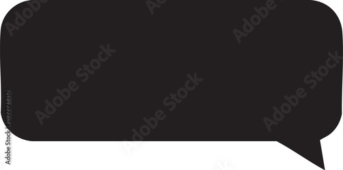 Black speech bubble icon