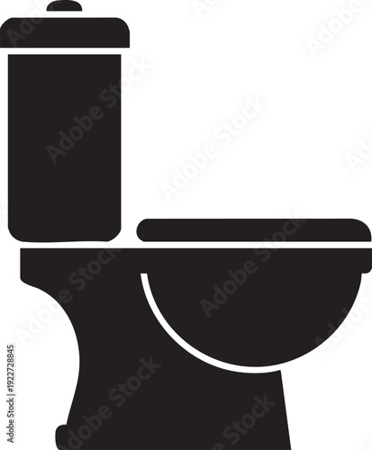 Black toilet icon