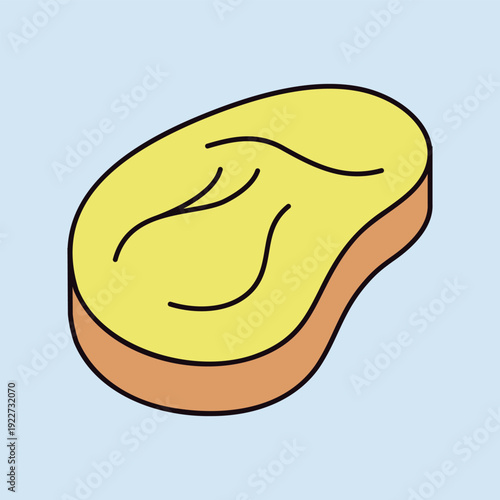 Raw Steak Meat Cut Outline Icon