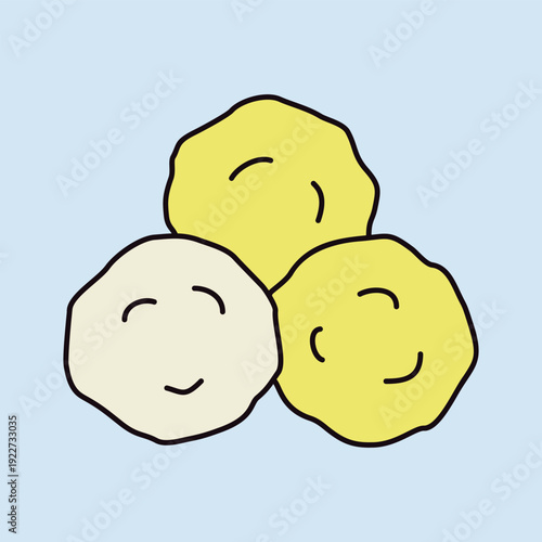 Meatballs Minced Meat Minimalistic Flat Icon