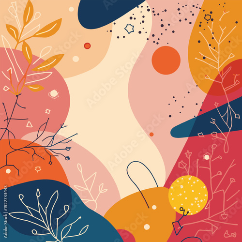 autumn background with leaves