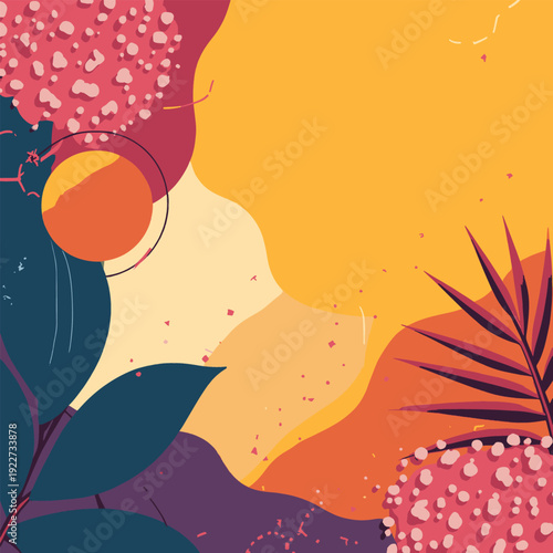 vector illustration of a girl with a cocktail