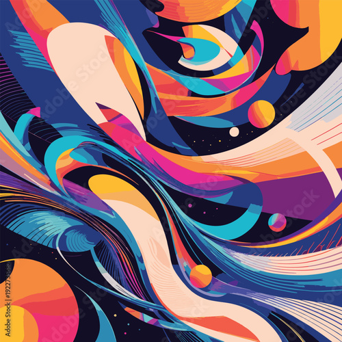 abstract background with waves