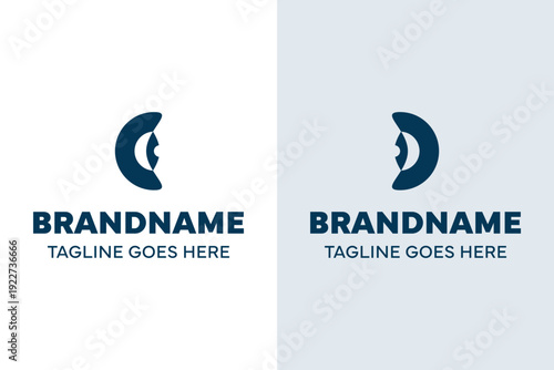 Letter C or D Cornea Eye Logo, symbolizing clarity, insight, and focused vision