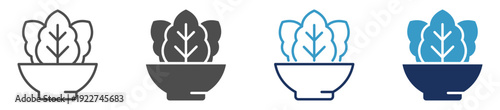 salad multi purpose icon set