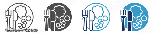 meal multi purpose icon set
