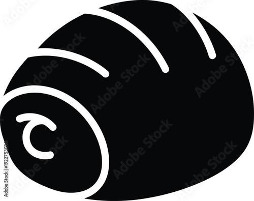 Chocolate Truffle Candy Icon Vector Illustration Isolated on White Background. Macro food