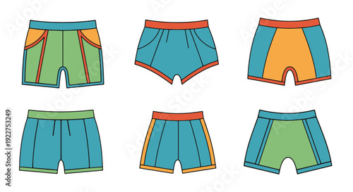 Jumpsuit Bottom Line abstract smooth color vector