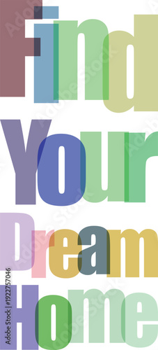 Inspirational words to motivate and encourage your dreams in a colorful typography design