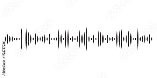 Sound waves vector illustration design template