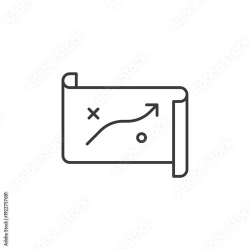 planning vector icon. flat sign for mobile concept and web design. Symbol, logo illustration. Vector graphics