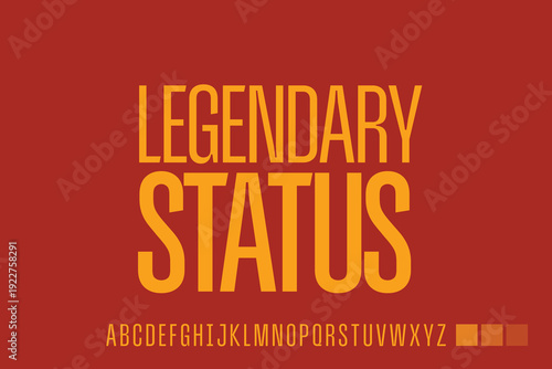 Bold Condensed Sans Serif Typography Set with Modern Alphabet for Cinematic Posters and Branding