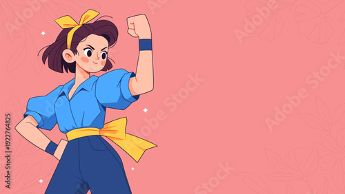 Strong Women, Feminine Empowerment, Girl Power Poster for 8 March