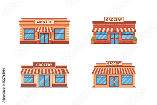 Waiter icons collection in cartoon style. Set of waiter pictures in different shape and color