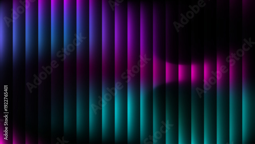 Vibrant Neon Gradient Vertical Light Stripes on Dark Background