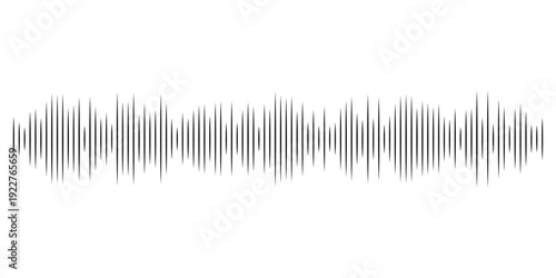 Pixel stereo waveform. Audio music sound wave. Audio spectrum. Equalizer, vibration, soundwave, voice on white background.