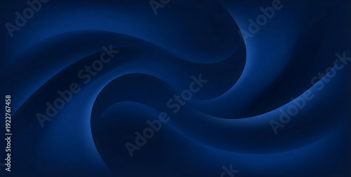 Abstract blue background with smooth flowing waves and soft light texture design