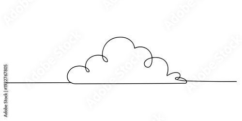 cloud continuous one line drawing, Abstract sun and clouds continuous line art drawing. Cloudy weather concept, Cloud one line drawing, Clouds one continuous line drawing, Line art drawing