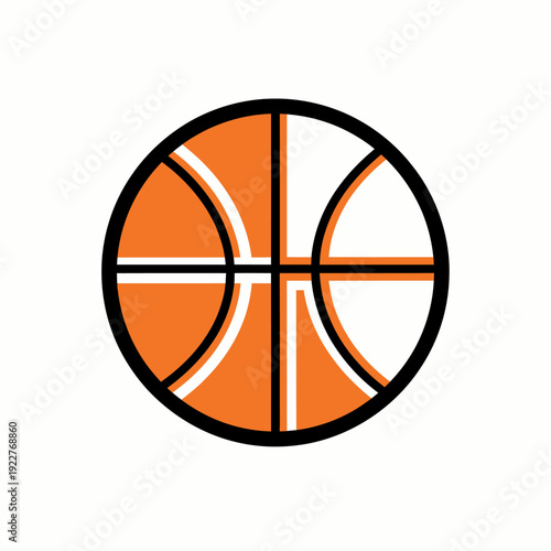 A stylized basketball graphic illustration, perfect for sports related projects