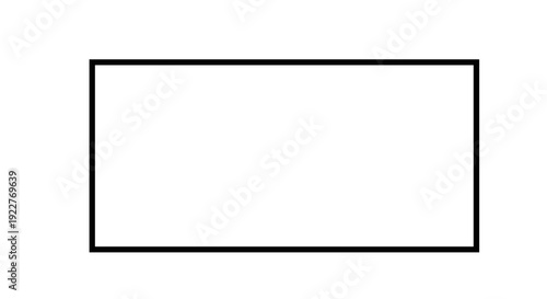 Simple Black Rectangle Shape.