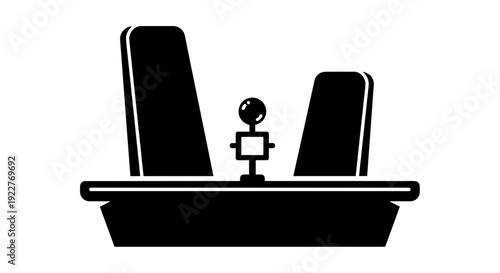 Simple Desk with Computer Monitor.