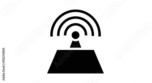 Wireless Network Signal Icon Symbol.