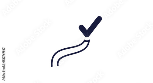 Check mark symbol icon sign.