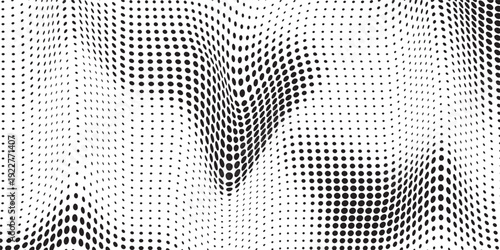 Grunge halftone gradient background. Faded grit noise texture. White and black sand wallpaper. Retro pixelated backdrop. Anime or manga style comic overlay.