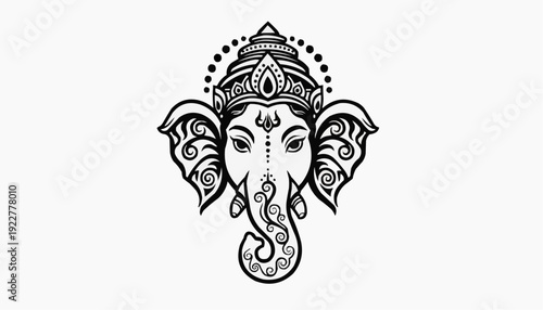 Ganesha Head SVG