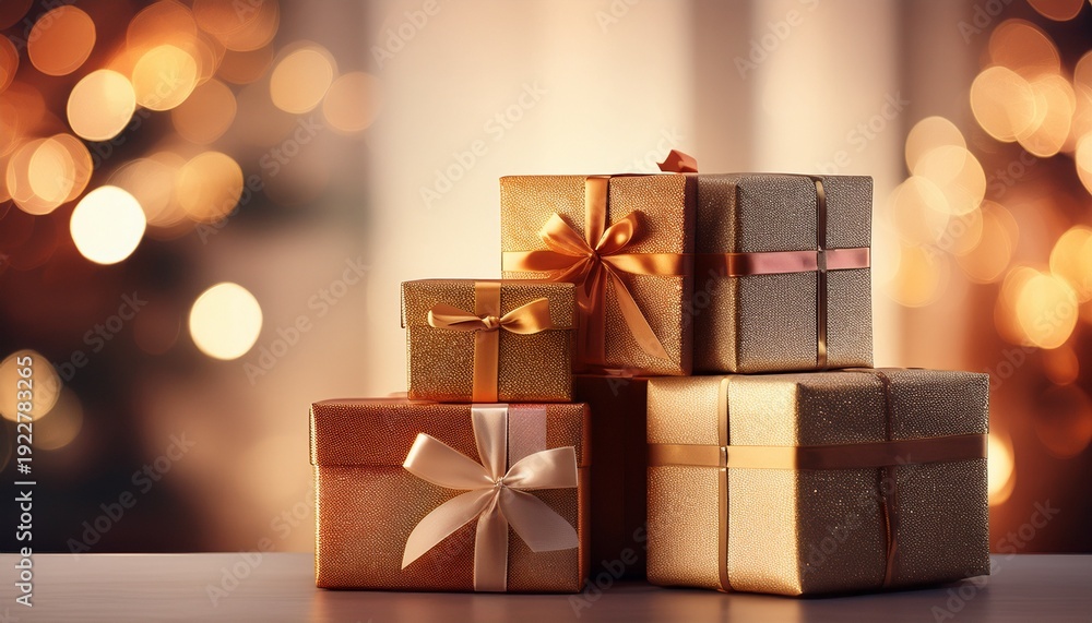 Obraz premium stack of gift boxes