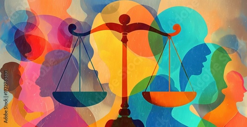 Balanced Justice: Silhouettes of Diversity and Equality